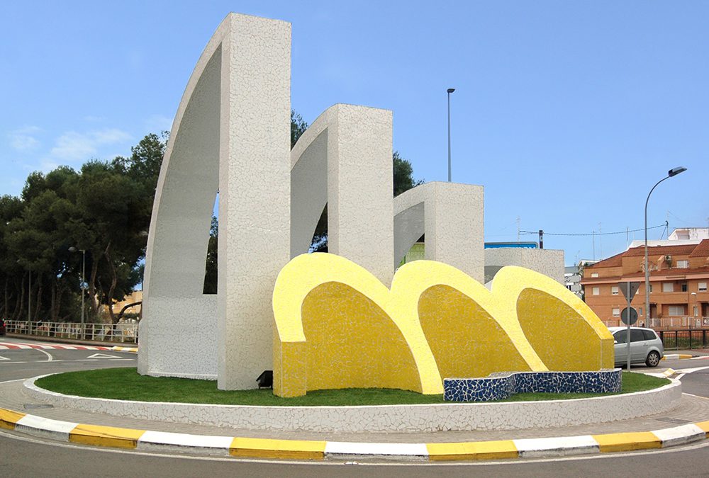 entrada de la población de Paiporta